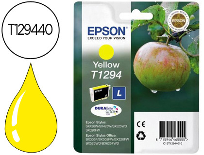 Cartouche d'encre original epson c13t12944011 500 p jaune