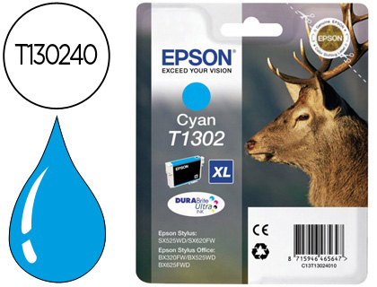 Cartouche d'encre original epson c13t13024010 800 p cyan
