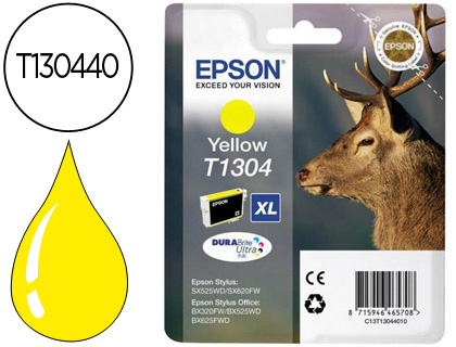 Cartouche d'encre original epson c13t13044010 800 p jaune