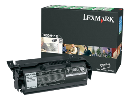 Toner laser original lexmark t650h11e 25000 p noir