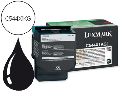 Toner laser original lexmark c544 6000 p noir