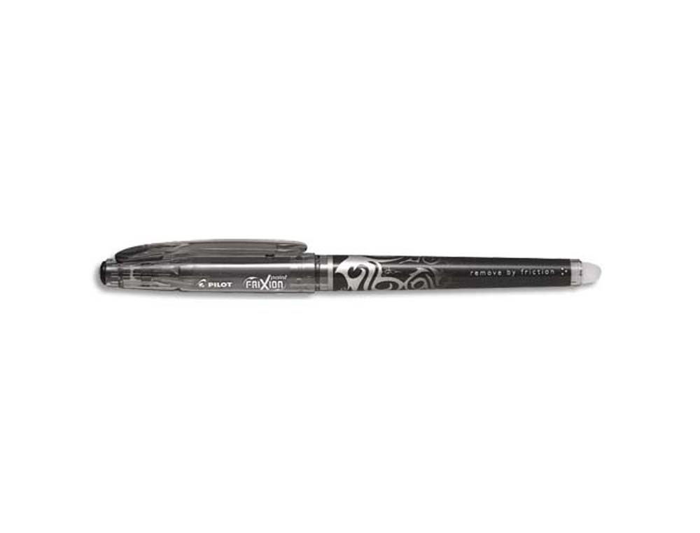 Roller pilot frixion point pointe aiguille 0.3mm encre effaçable grip préhension rechargeable gomme sertie noir