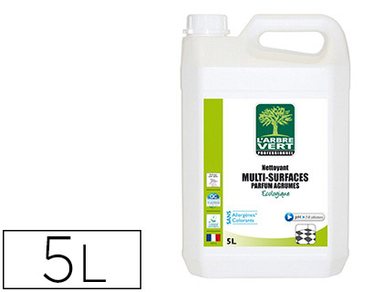 Nettoyant arbre vert multi-usages concentré diluer inox émail carrelages aluminium sols vitrifiés bidon 5l