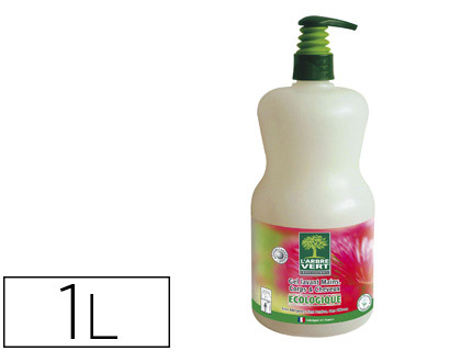 Gel lavant arbre vert mains corps cheveux senteur boisée aromatique utilisation fréquente sans allergène flacon 1l