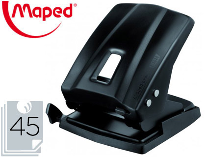 Perforateur maped essentials métal e4044 capacité perforation 40 feuilles 2 trous réglette multi formats 140x117mm