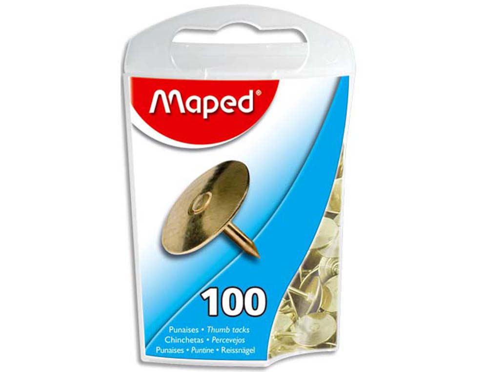Punaise maped cuivrée diamètre 10mm boîte distributrice 100 unités