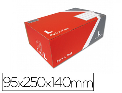 Boîte expédition postale gpv pack'n post 395x250x140mm taille l emplacement précasé livrée plat