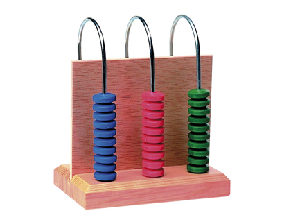 Abaque en bois 3 colonnes 170x145x95mm