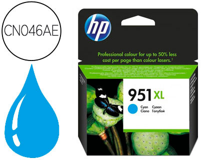 Cartouche d'encre original hp 951xl 1500 p cyan