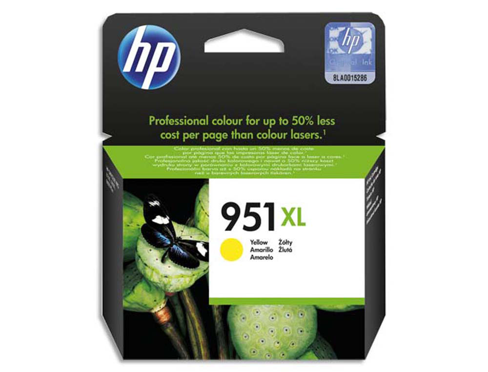 Cartouche d'encre original hp 951xl 1500 p jaune