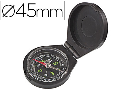 Boussole jpc couvercle cadran luminescent repérage direction boucle attache diamètre 45mm