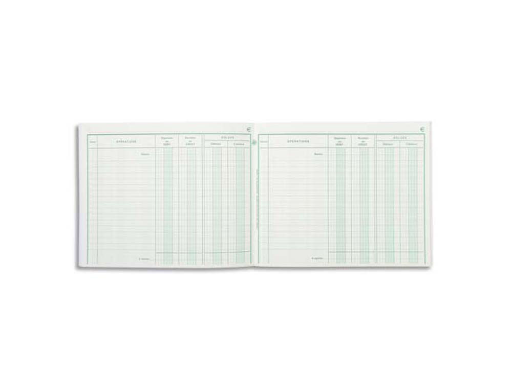 Registre exacompta position de compte 160x195mm 40 pages