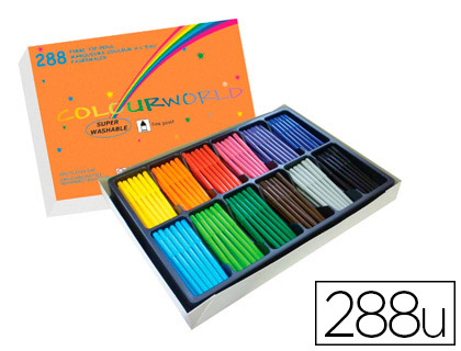 Crayon couleur hainenko coloriage 12 coloris assortis coffret scolaire 288 unités