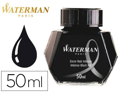 Encre waterman noire flacon 50ml
