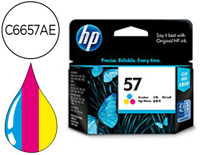 Cartouche d'encre original hp c6657ae 500 p cyan/magenta/jaune pack 3 couleur