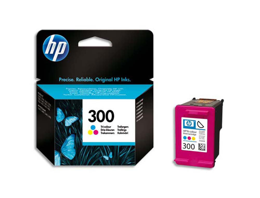 Cartouche d'encre original hp 300 165 p cyan/magenta/jaune pack 3 couleur