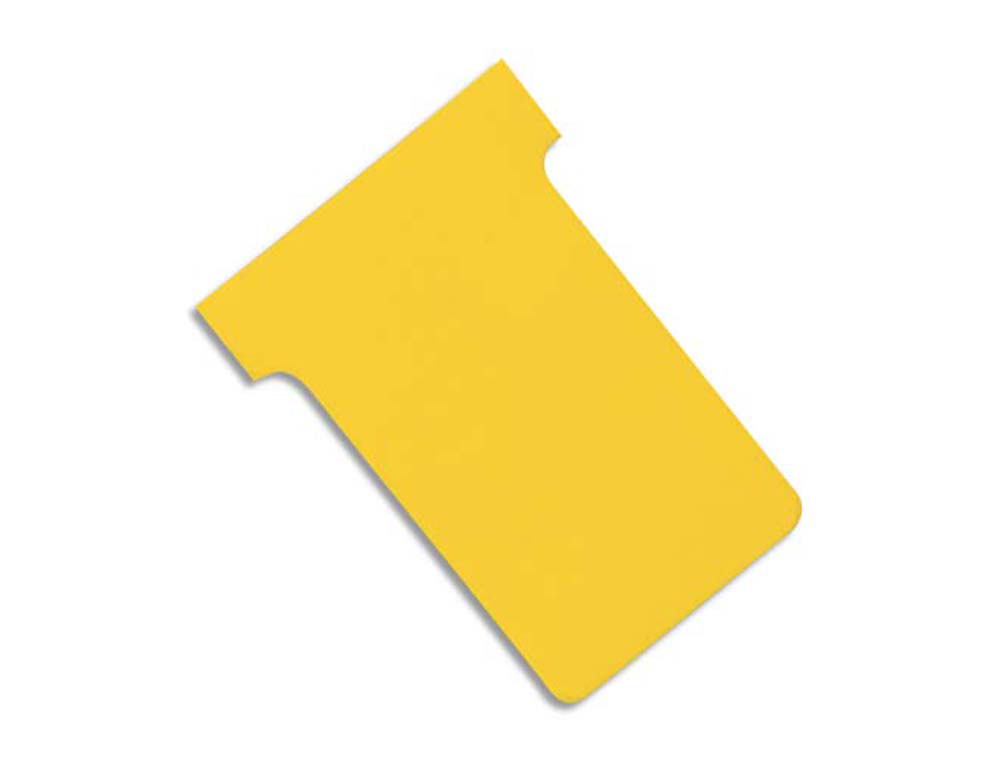 Fiche planning nobo indice 2 15x60x85x48.5mm coloris jaune étui 100 unités