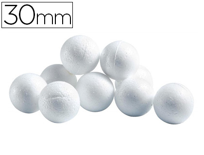 Boule cellulose univers de piwi diamètre 30mm coloris blanc sachet 50 unités