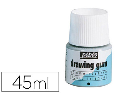 Gomme réserve pébéo drawing gum pelliculable flacon 45ml