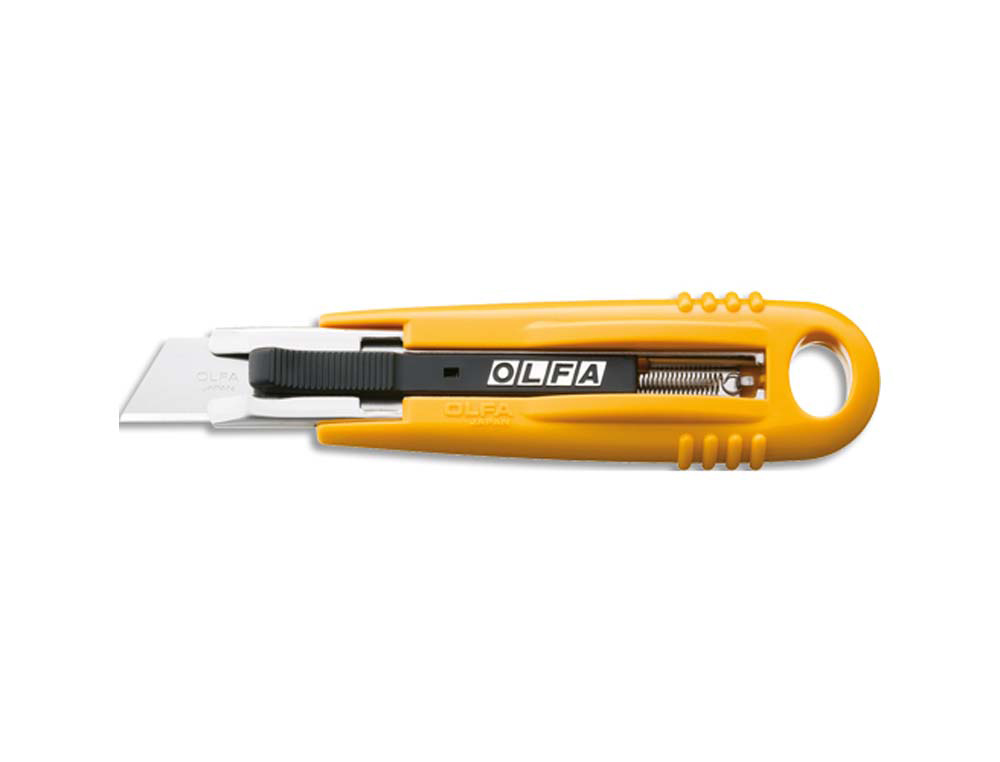 Cutter olfa sk4 green grand modèle corps abs lame trapézoïdale autorétractable réversible