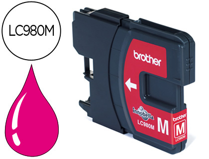 Cartouche d'encre original brother lc980m 260 p magenta