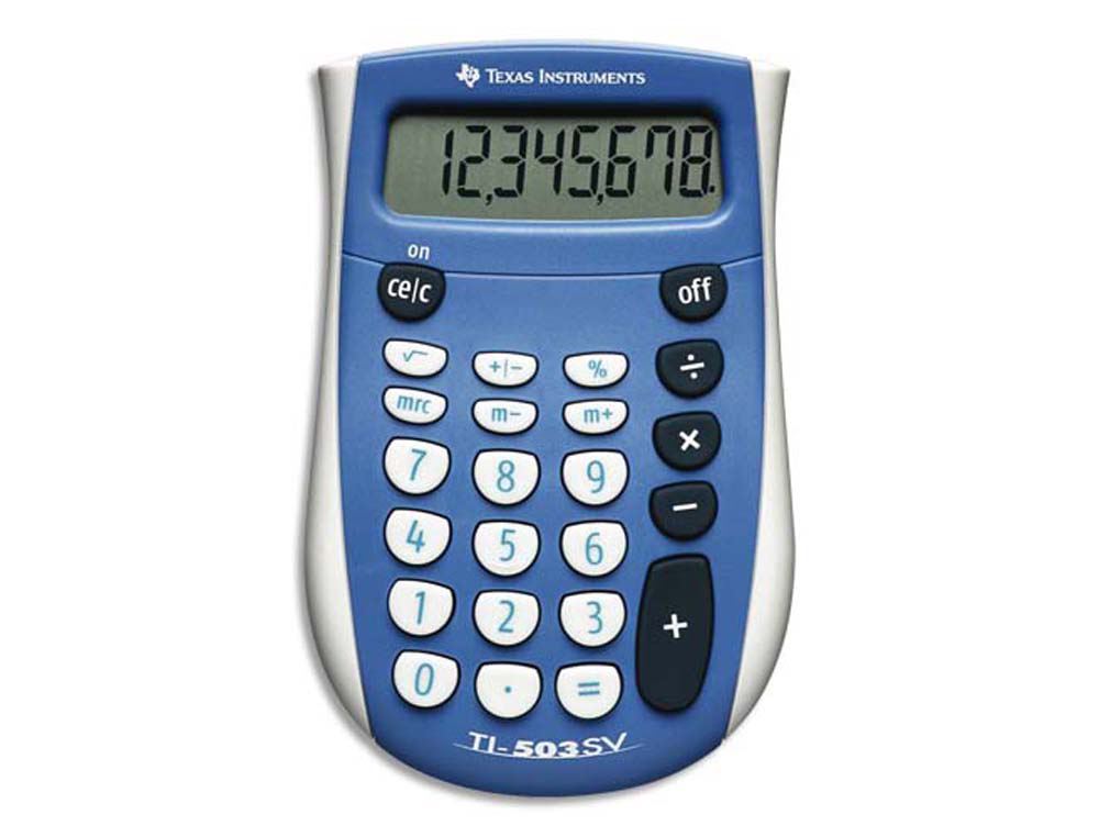 Calculatrice texas instruments poche ti-503 sv mémoire racine carrée pourcentage pile 79x121x19mm 61g