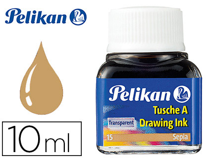 Encre de chine pelikan tire-lignes plumes dessinateur pinceaux couleur sépia flacon 10ml
