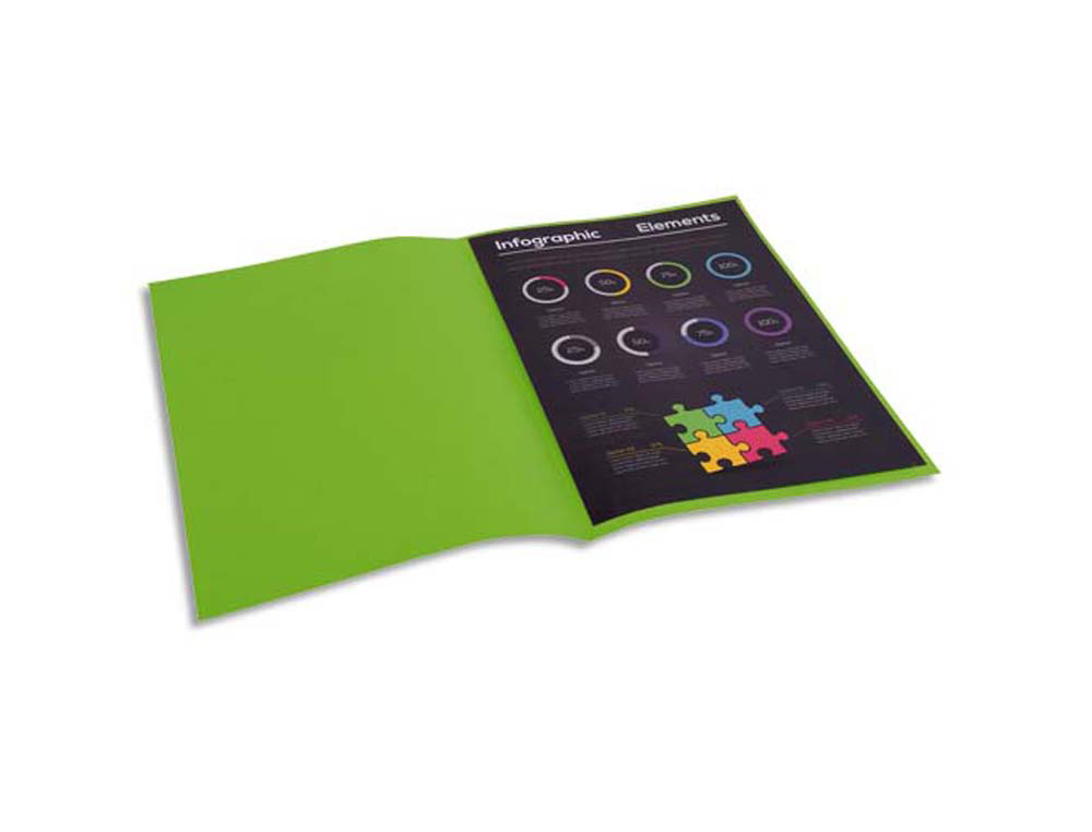 Sous-chemise exacompta rock's 220x310mm 80g coloris vert pack 100 unités
