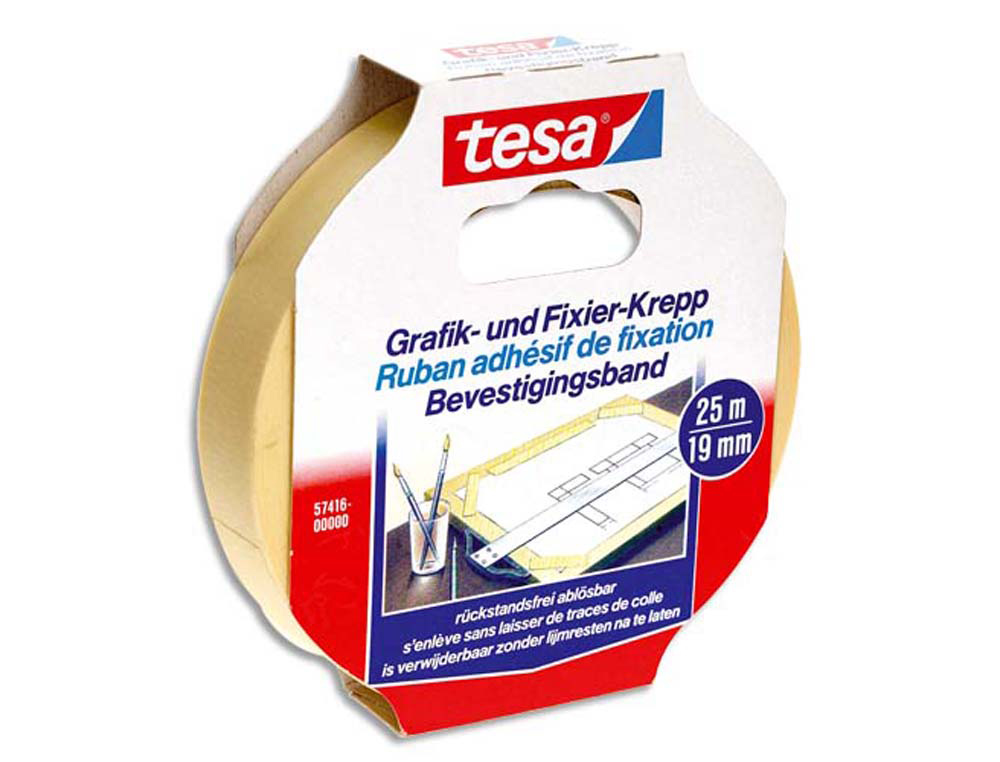 Adhésif de masquage tesa ruban krepp bureau d'études studios graphiques supporte hautes températures 19mmx25m
