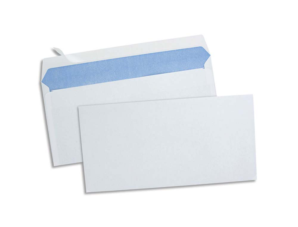 Enveloppe économique dl 110x220mm 80g adhésive coloris blanc boîte 500 unités