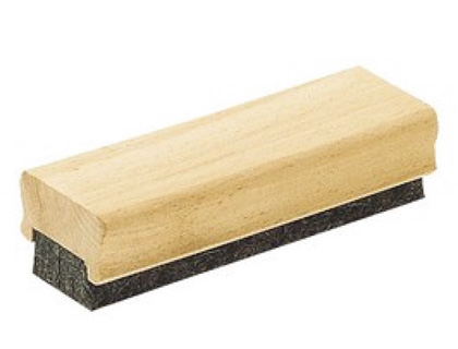 Brosse jpc création tableau noir craies 3 bandes feutre recharge manche bois poignée ergonomique 140x45x32mm