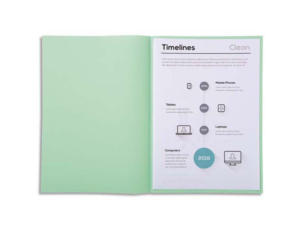 Sous-chemise exacompta super 220x310mm 60g coloris vert clair pack 250 unités