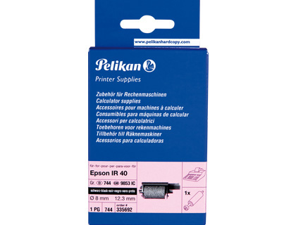 Ruban encreur pour calcu latrices ir 40 couleur noir blister de 5