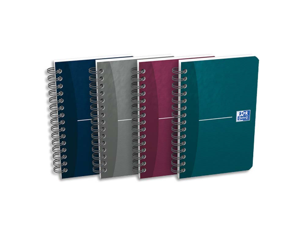 Carnet oxford essentials reliure intégrale couverture pelliculée 9x14cm 100 pages 5x5mm coloris assortis