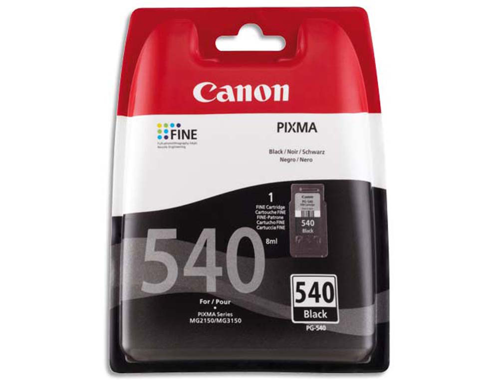 Cartouche d'encre original canon pg-540 180 p noir