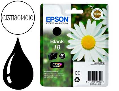 Cartouche d'encre original epson c13t18014010 180 p noir