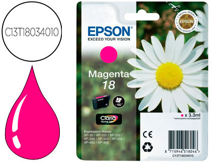 Cartouche d'encre original epson c13t18034010 175 p magenta