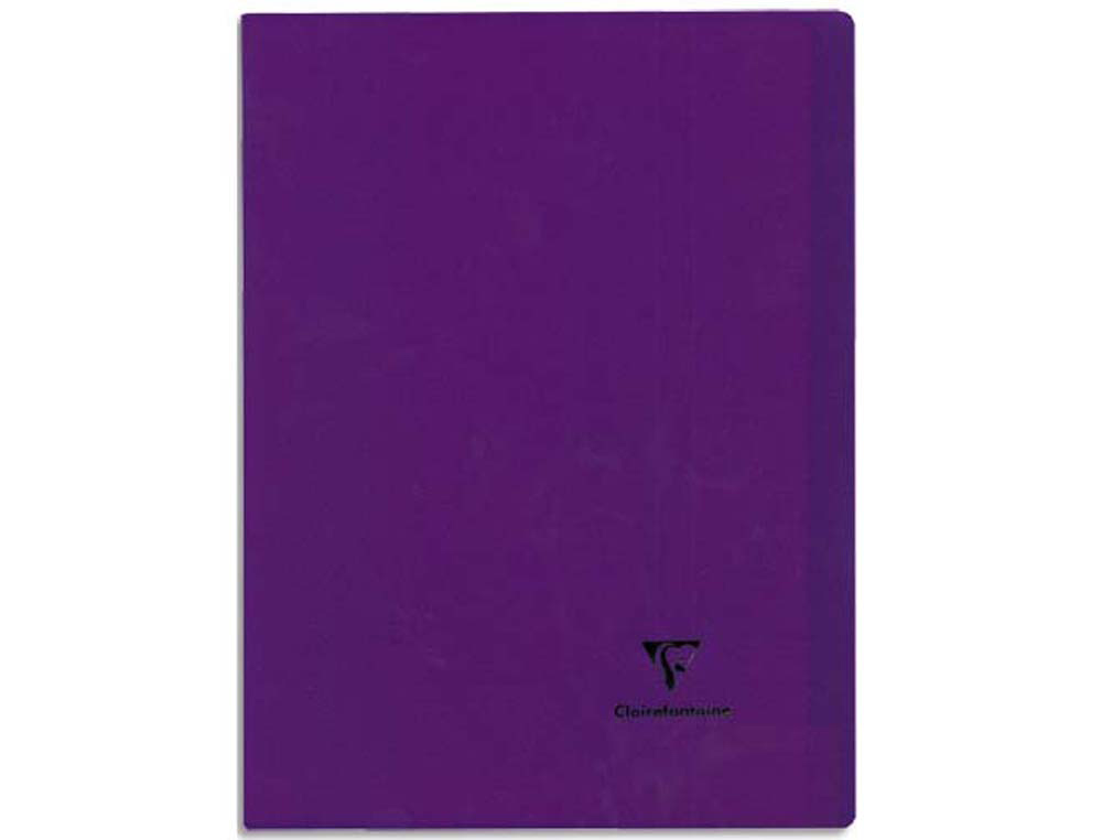 Cahier piqué clairefontaine koverbook couverture protège-cahier 2 rabats a4+ 24x32cm 96 p ages 90g 7 coloris assortis