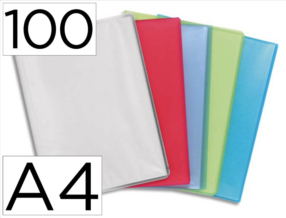 Protège-documents exacompta chromaline polypropylène 200 vues coloris assortis