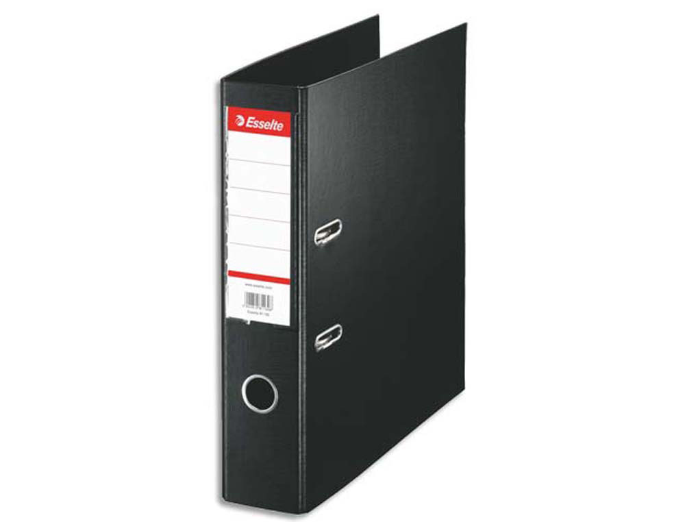 Classeur levier esselte standard a4 polypropylene dos 75mm coloris noir