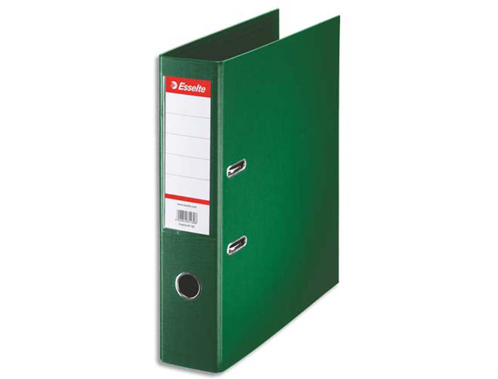 Classeur levier esselte standard a4 polypropylene dos 75mm coloris vert