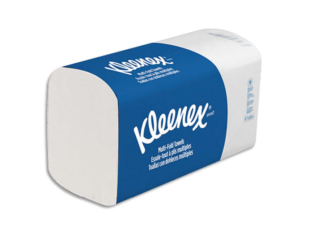 Essuie-mains ultra doux extrême kleenex 2 plis pliage en z format 21,5 x 31,5 cm coloris blanc colis de 15 paquets de 12