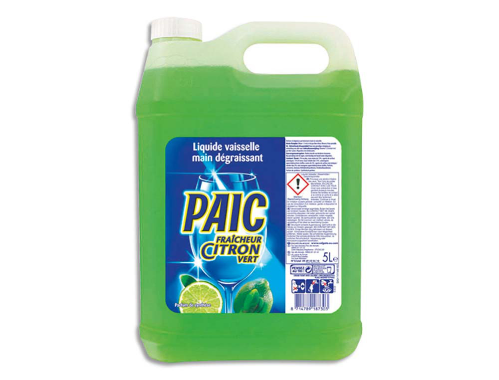 Liquide vaisselle main parfum citron vert paic citron 5 l