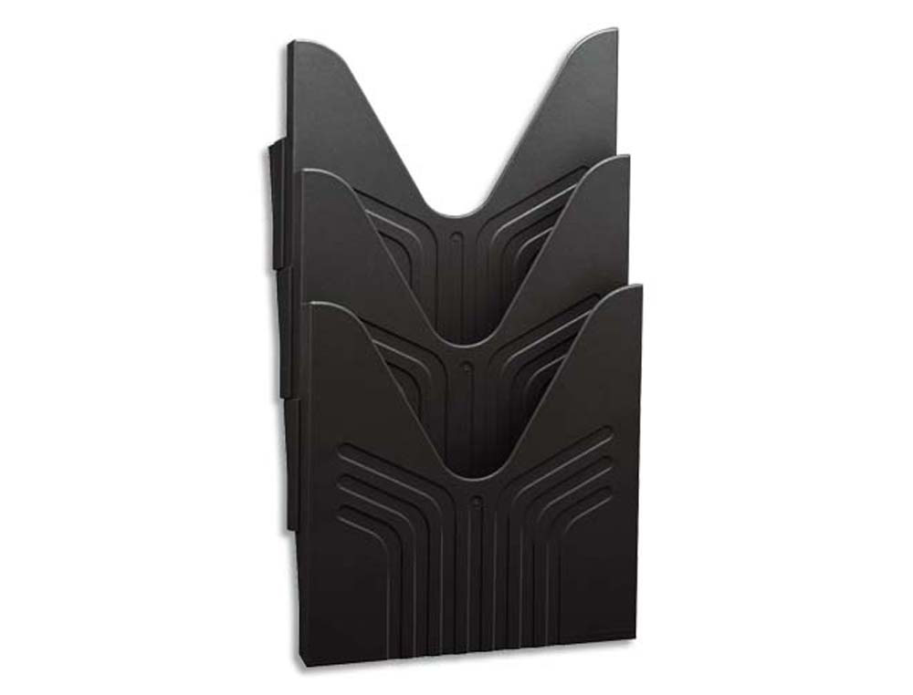 Trieur mural avery format a4 coloris noir dimensions 24 x 29 x 9 cm