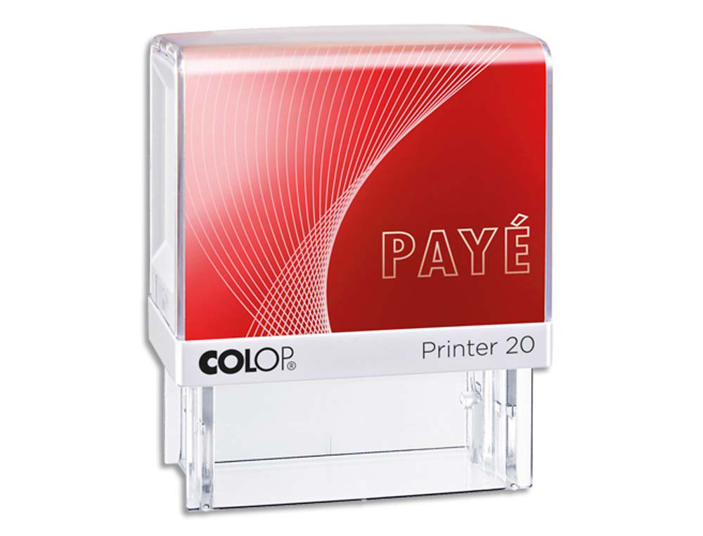 Timbre colop payé printer 20 l rouge