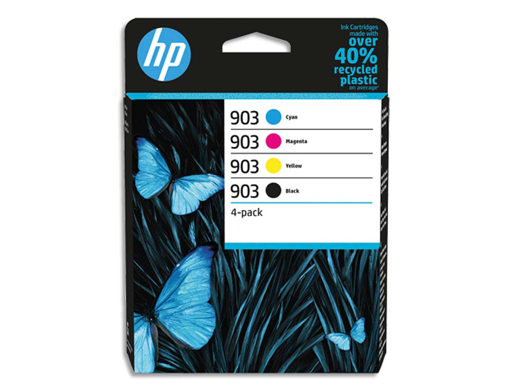 Cartouche d'encre original hp 903 315 p noir/cyan/magenta/jaune pack 4 couleur