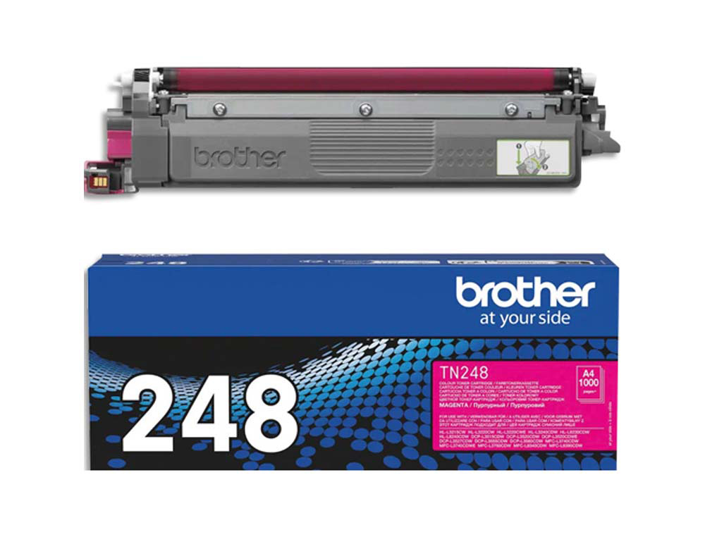Toner laser original brother tn248 1000 p magenta