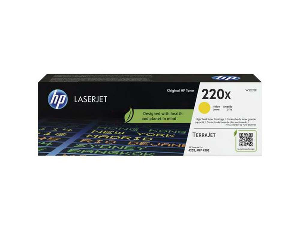 Toner laser original hp 220x jaune