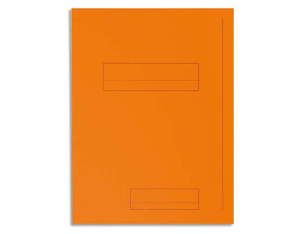 Chemises préimprimées exacompta super 250 2 rabats 210 g orange paquet 50