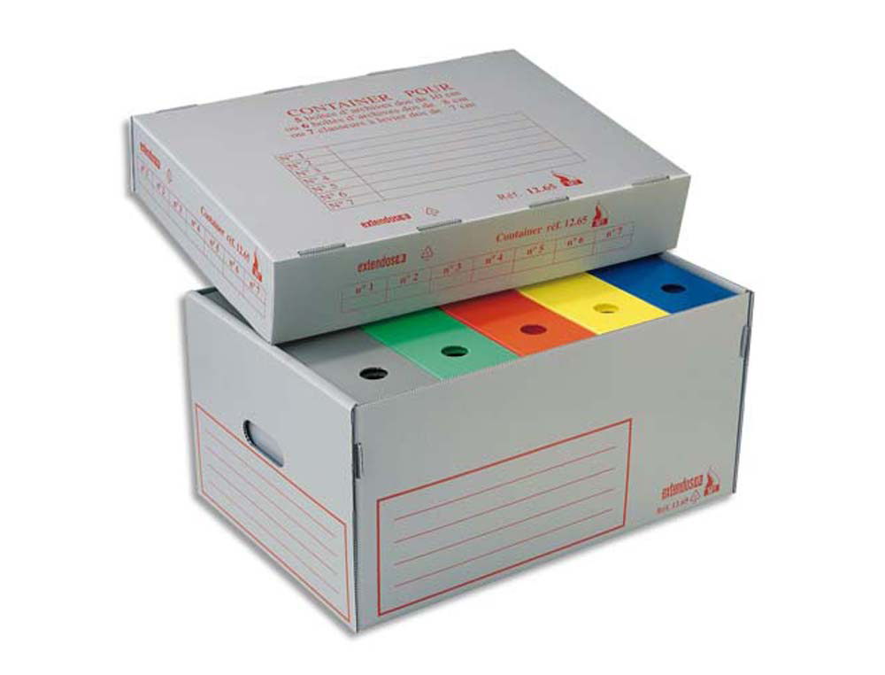 Conteneur ignifugé extendos polypropylène alvéolé recyclablelot de 5